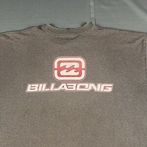 Vintage Billabong Shirt Mens XXL Grey Short Sleeve T 90s Y2K USA Skate Surf
